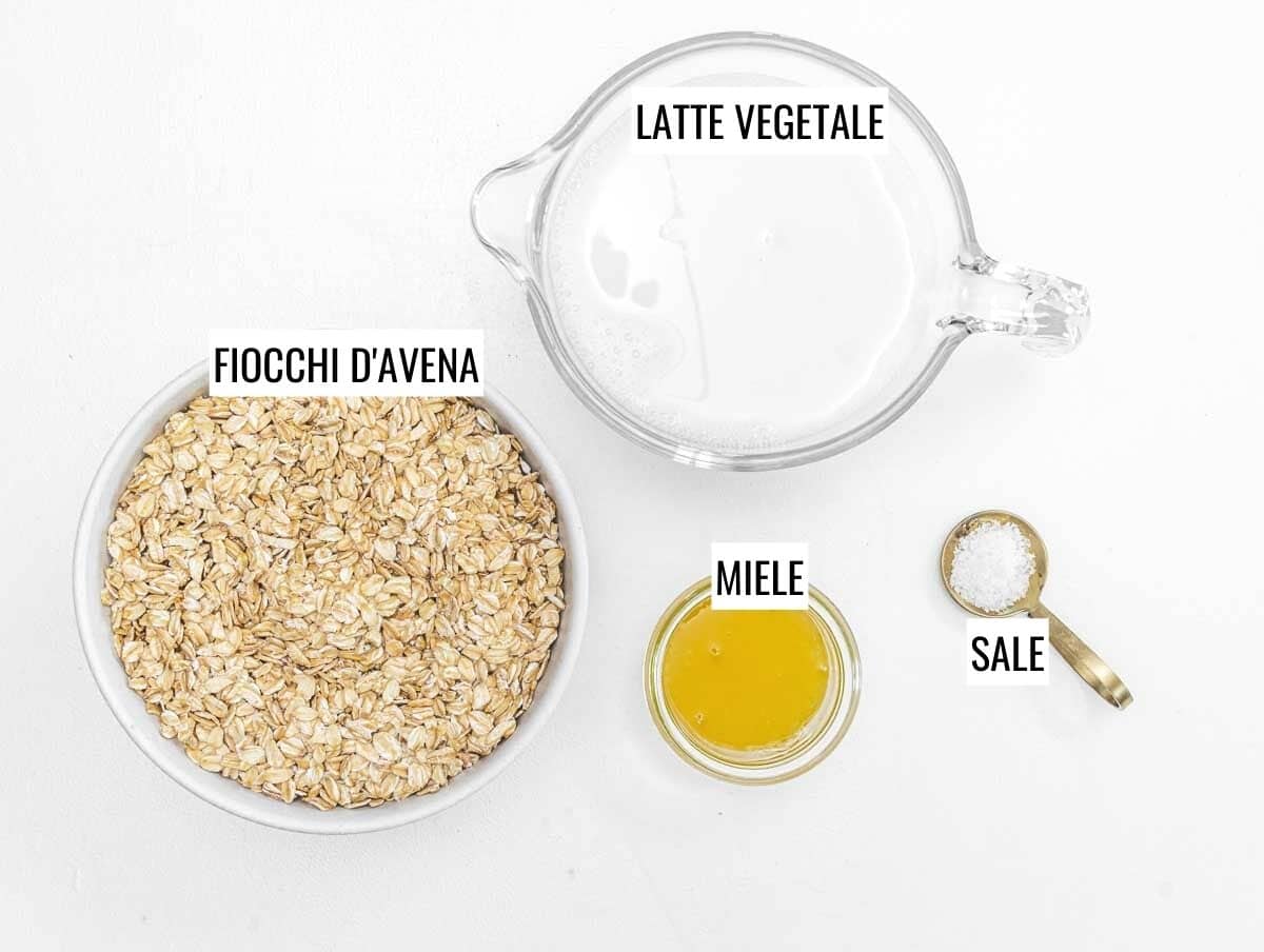 ingredienti per il porridge