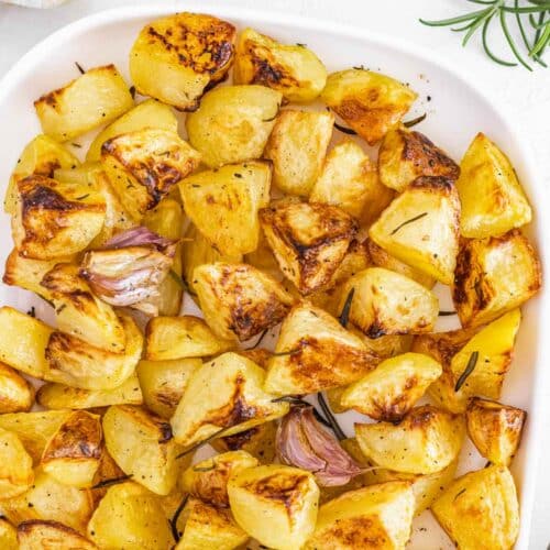patate al forno con aglio